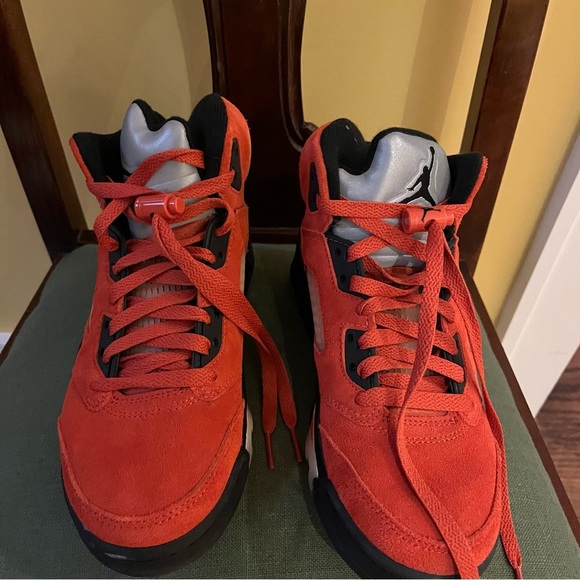 Nike Air Jordans 5 Retro Mars Dunk Sneakers Orange - Picture 2 of 9